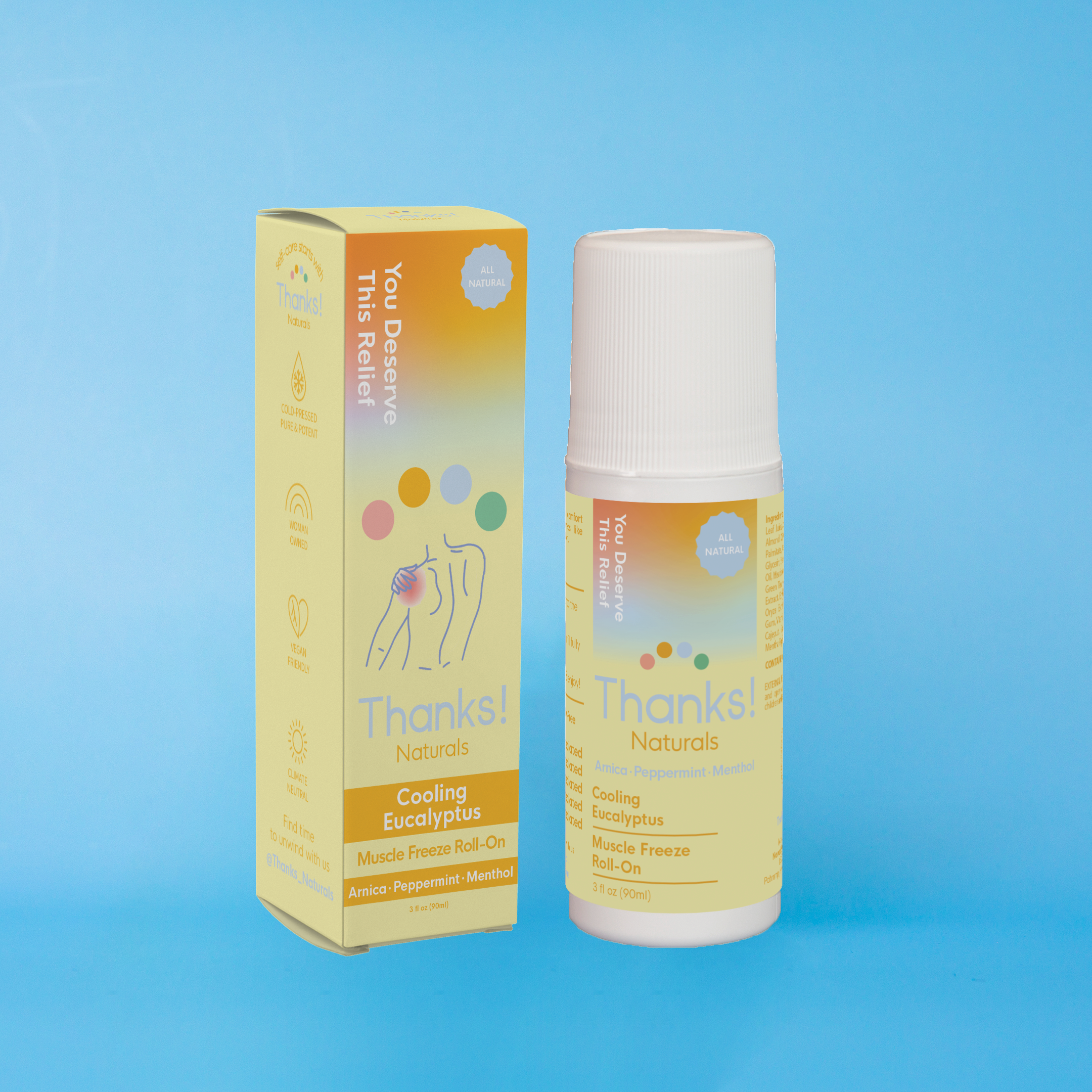 cooling eucalyptus muscle freeze roll-on